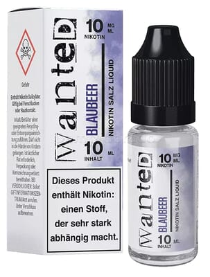 Liquid Blaubeer - Wanted Overdosed Nikotinsalz - Neue Version