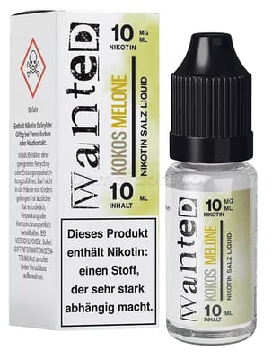 Liquid Kokos Melone - Wanted Overdosed Nikotinsalz - Neue Version