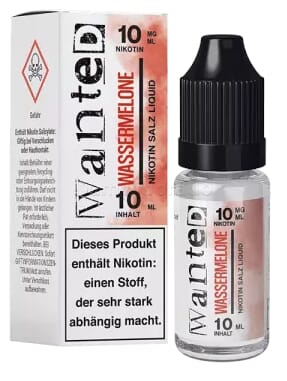 Liquid Wassermelone - Wanted Overdosed Nikotinsalz - Neue Version