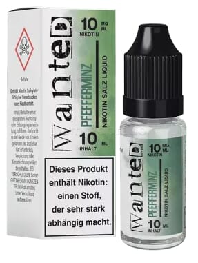 Liquid Pfefferminz - Wanted Overdosed Nikotinsalz - Neue Version