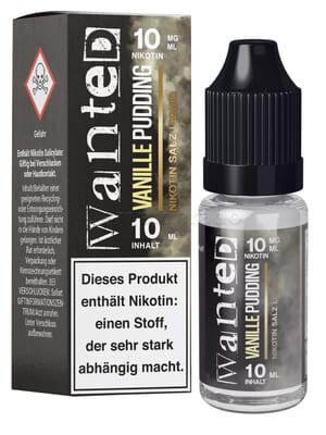 Liquid Vanillepudding - Wanted Overdosed Nikotinsalz