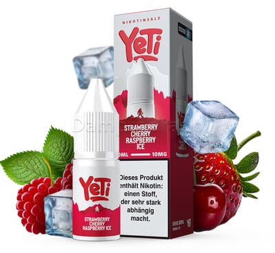 Liquid Strawberry Cherry Raspberry Ice - Yeti Summit Nikotinsalz