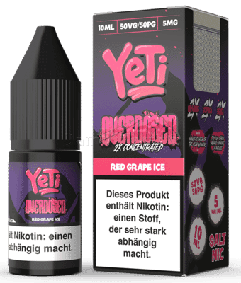 Liquid Red Grape Ice - Yeti Overdosed Nikotinsalz