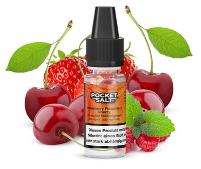 Liquid Strawberry Raspberry Cherry - Pocket Salt Nikotinsalz