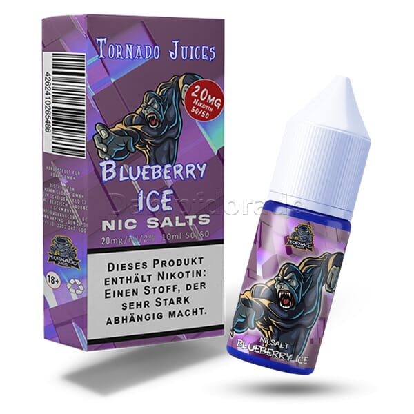 Liquid Blueberry Ice - Tornado Juices Nikotinsalz