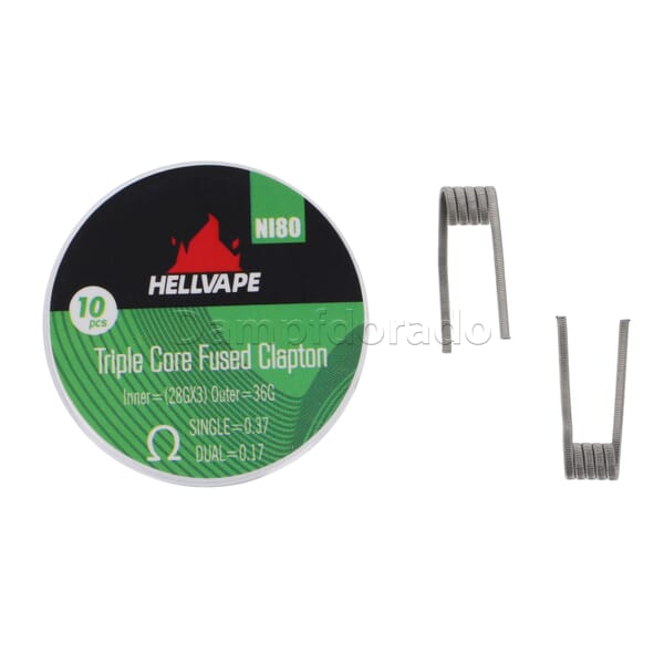 10 x Hellvape Triple Core Fused Clapton Coil