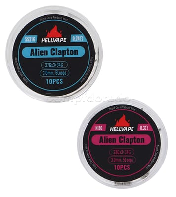 10 x Hellvape Alien Clapton Coil
