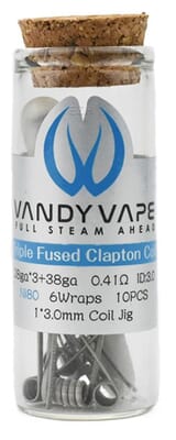 10 x Vandy Vape Triple Fused Clapton Fertigcoil