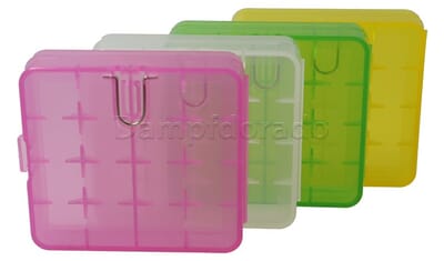 Transportbox für 4 x 18650er Akkus