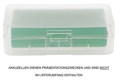 Transportbox für 2 x 18650er Akkus