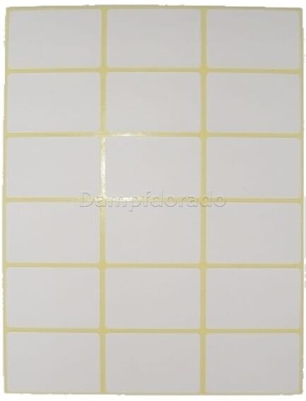 72 Etiketten 38 x 24 mm