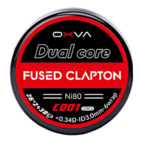 10 x OXVA Ni80 Fused Clapton Coils