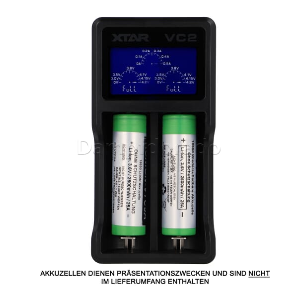 XTAR VC2 Akku-Ladegerät